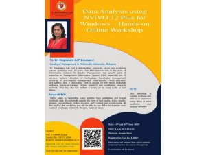 Hands-on online Workshop on Data Analysis using NViVO