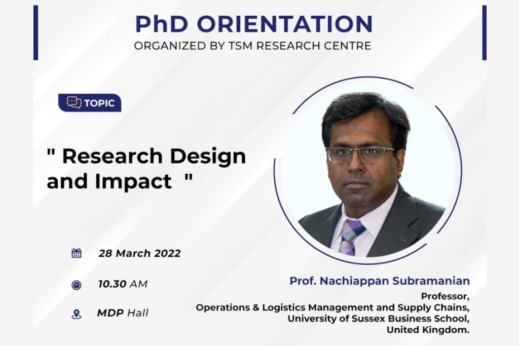 PhD Orientation Program – Research Design and Impact