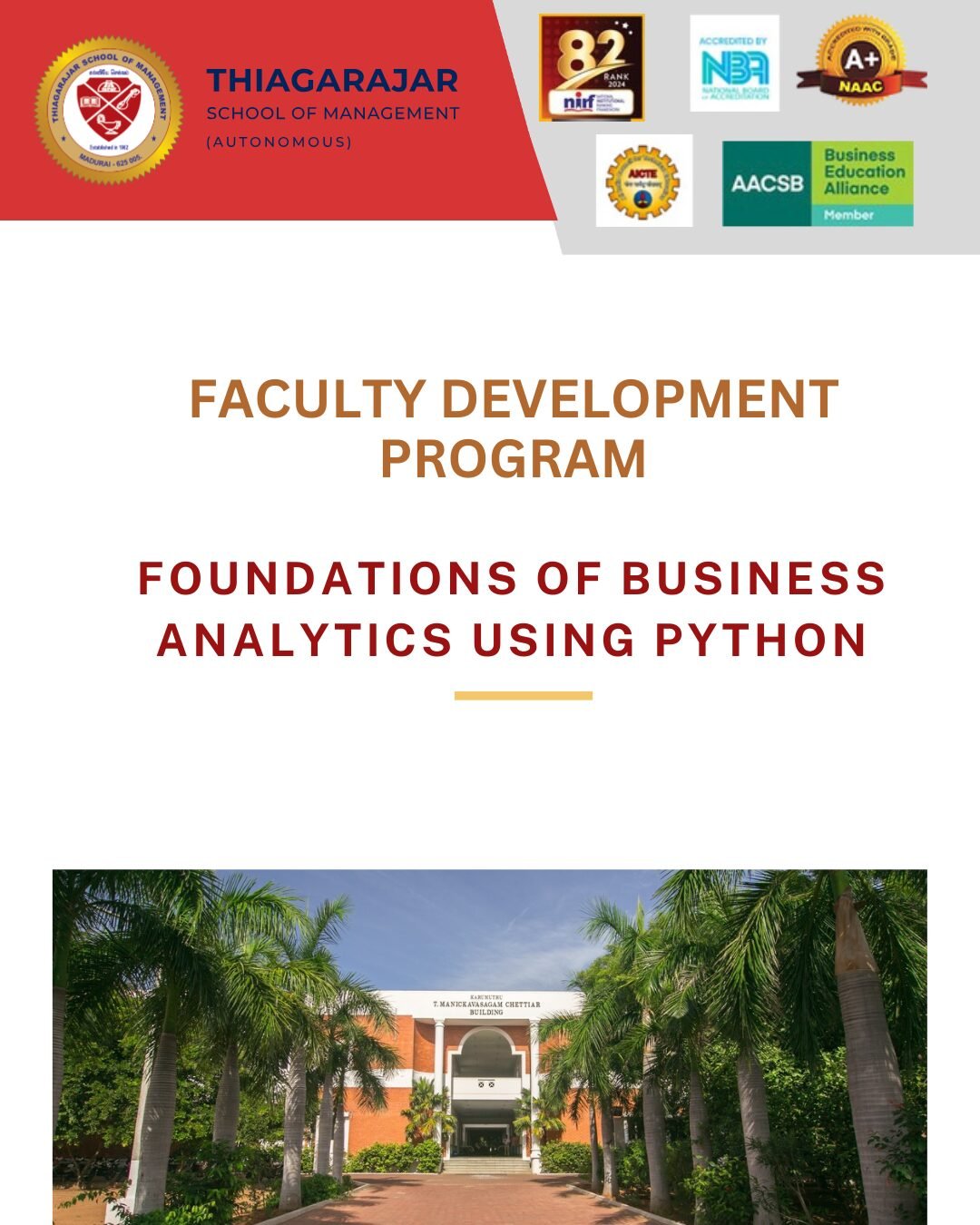 Foundations of Business Analytics using Python