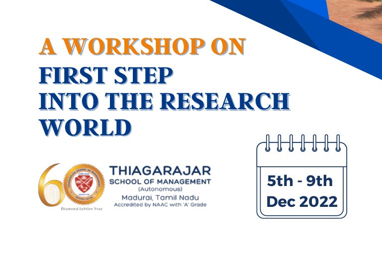 A Workshop on First Step into the Research World